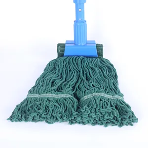 厂家批发地板清洁拖把干/湿棉拖把可更换拖把头，用于简单家庭清洁