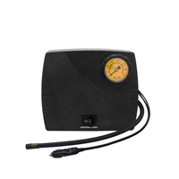 Compresseur d'air 12V CC avec manomètre analogique et moniteur de pression des pneus - Pression maximale de 120 psi, gonflage rapide pour pneus de voiture