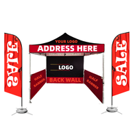 Chine Fabricant 3x3 3x6 Logo personnalisé Auvent Salon Tente Gazebo Pop up Cadre en aluminium 10x20 10x10 Impression personnalisée Auvent Tente
