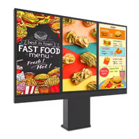 Affichage publicitaire Lcd étanche à l'extérieur Lecteur de signalisation numérique Totem extérieur Kiosque d'écran sur pied