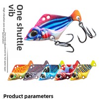 Nouvelle leurre VIB transfrontalière très vendue, longue portée, simple lancer, en alliage de zinc, hameçons d'appât artificiel dur, revêtement 3D UV lumière bleue