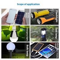 Panneau solaire portable mini 1W 2W 3W, module N-Type PET IBC avec couvercle en verre pour petits appareils électroniques DIY