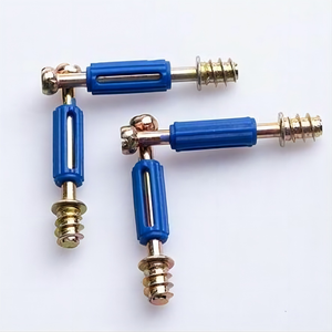 Conector de Panel <span class=keywords><strong>Minifix</strong></span> M6x41.5mm, Varilla de Unión con Leva de Plástico Azul para Armario o Guardarropa - Product Image 5