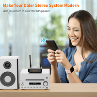 Récepteur audio Bluetooth 5.1 haute résolution 1Mii B06Pro+ avec puce DAC, adaptateur Bluetooth à faible latence de 164 pieds pour amplificateur de haut-parleurs