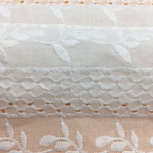 Tela de Brocado de Algodón Transpirable, Bordada a Máquina, Tejido Liso, Recubierta de PE, para Uso Textil en el Hogar, Perforada, Hecha a Medida - Product Image 2