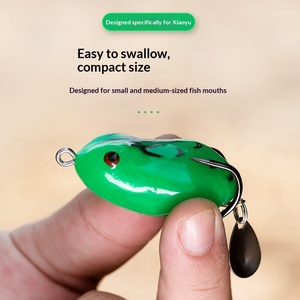 เหยื่อตกปลาแบบกบกระต่าย ตัวเบ็ดสามทาง แบบ <span class=keywords><strong>Bullfrog</strong></span> น้ำหนัก 5.4 กรัม ขนาด 4.5 ซม. รุ่นดัดแปลงสำหรับตกปลาชะโด - Product Image 2