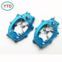 Crampons antidérapants en caoutchouc couleur personnalisée pour sports d'hiver, randonnée et camping en plein air YTD