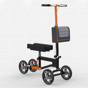 Andador con rueda para rodilla, ayuda para caminar con absorción de impactos, andador de una sola pierna, ayuda para rehabilitación de lesiones de tobillo, ayuda para la movilidad - Product Image 1