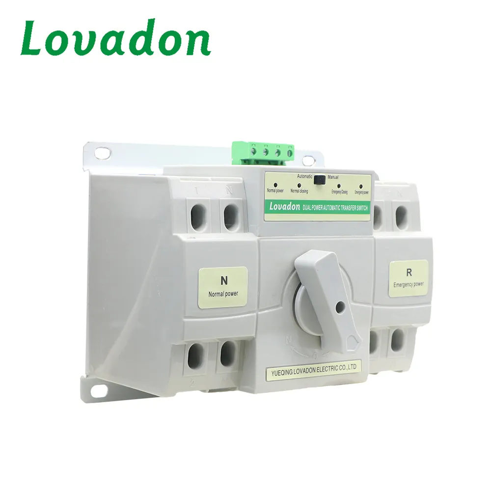 2P điện AC Single phase kép điện 220V ATS thiết bị điều khiển máy phát điện chuyển đổi chuyển đổi tự động chuyển đổi chuyển đổi 63A