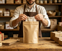 Pochette autoportante multicouche PET/AL/PE résistante à l'humidité avec logo personnalisé |   Emballage refermable à fermeture éclair pour aliments, gelée, nourriture pour animaux, lait