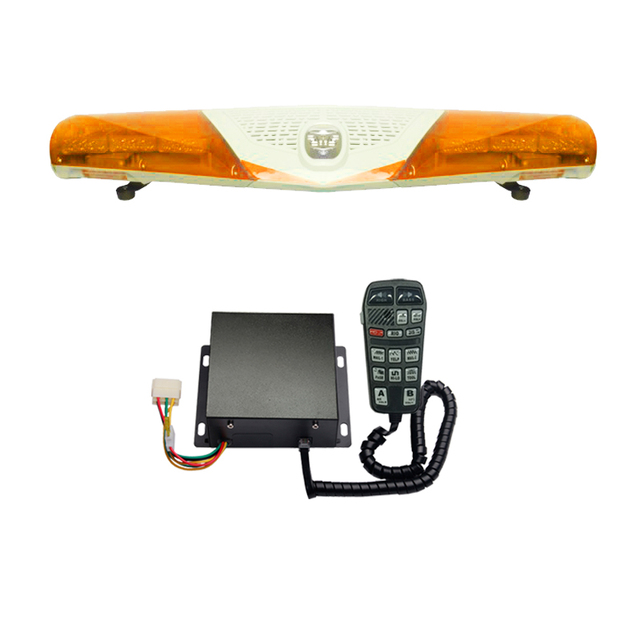 1200MM Lightbar with Speaker and Siren Strobe Roof Light bar Cop Roof Car Ultra-thin Guard Lamp