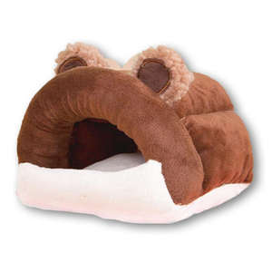 Nid d'animal de compagnie en forme de grenouille de dessin animé de luxe utile hiver/printemps maison de cochon d'inde pour lapin nain lapin furet Hamster motif solide - Product Image 1