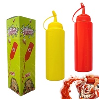 Bouteille de Ketchup Farceur pour Adultes, Jouet de Farce Amusant, Bouteille de Ketchup Factice, Blague Pratique pour Fête et Halloween