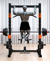 TOPTOSN Accueil Body Building Câble Crossover Multifonctionnel Power Cage Squat Rack Avec Haltérophilie Formation Gym Smith Machine