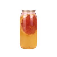 Canette de boisson gazeuse transparente en plastique pour animaux de compagnie, bouteille de boisson gazeuse avec extrémité facile à ouvrir, 500 ml, 350 ml