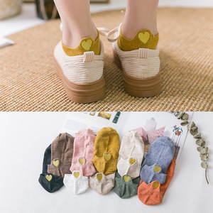 Calcetines tobilleros simples y bonitos para adultos, venta al por mayor - Product Image 1
