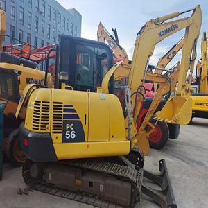 Excavatrice Komatsu PC56 d'occasion de qualité supérieure, 5 tonnes, sur chenilles, avec pompe à engrenages et roulement - Prix bas - Product Image 3