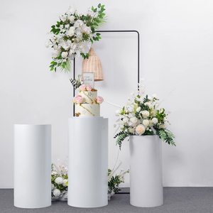 Base de Cilindro Metálica Moderna para Decoración de Bodas y Fiestas, Pedestal Ecológico para Exhibición de Postres - Product Image 1