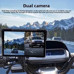 DUOGAO Navigateur <span class=keywords><strong>GPS</strong></span> de voiture portable avec écran IPS de 7 pouces, étanche, double enregistrement, caméra embarquée, compatible avec les motos, transfrontalier - Product Image 3