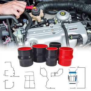Tuyau en silicone de qualité supérieure à moulage monobloc pour refroidisseur intermédiaire automobile, résistant aux hautes températures - Product Image 3