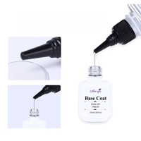 Base et Top Coat en Gel UV Non Lavable Longue Durée, Recharge en Grand Flacon 50ml/100ml/500ml pour Salon de Manucure et Beauté
