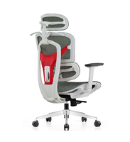 Fauteuil de bureau ergonomique de luxe contemporain en maille à dossier haut, avec accoudoirs 3D en PU, pivotant et réglable, pour ordinateur de direction - Vente en gros