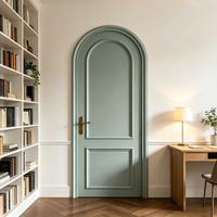 Portes intérieures de luxe en panneaux WPC pour maisons, portes intérieures étanches, portes intérieures avec cadre, sur mesure