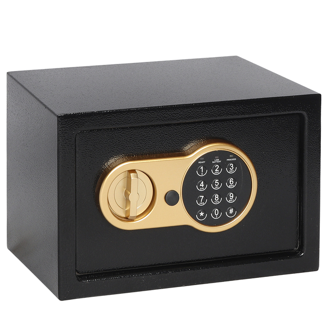 Factory High Quality Electronic Digital Lock Safe Box for Home Cash Storage 3-8 PIN+Key 1.5mm Steel Body OEM/ODM SHUAIMA