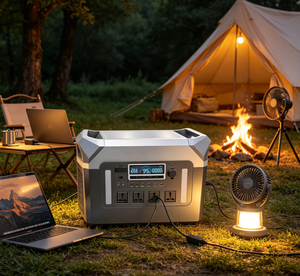 Station d'alimentation portable TSX <span class=keywords><strong>2000W</strong></span> 1.843Kw LiFePO4, <span class=keywords><strong>panneau</strong></span> <span class=keywords><strong>solaire</strong></span>, onde sinusoïdale pure, batterie d'urgence, lampe de poche, allume-cigare, <span class=keywords><strong>camping</strong></span>-<span class=keywords><strong>car</strong></span>, voiture - Product Image 6