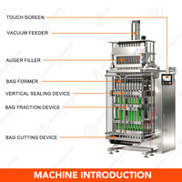 Verticale Multilane Fruitpoeder Oranje Poeder Verpakkingsapparatuur Automatische Sticks Sachet Boerenkoolpoeder Verpakkingsmachine