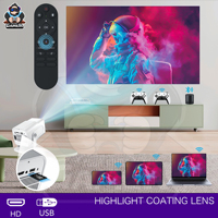 Meilleur prix de gros 2025 – Projecteur portable de poche G5 LCD LED WiFi 6 HD 1080P compatible 4K, 450 Lumens, Android 11