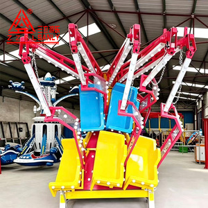 Manège mobile de chaises volantes sur remorque pour fêtes foraines et carnavals, utilisation intérieure et extérieure - Product Image 4