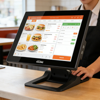 Système de point de vente tactile 15 pouces Intel I5 Windows 10 avec garantie d'un an pour les petites entreprises, système de commande de restaurant