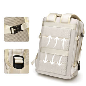 Mochila de Viaje Personalizada de Lujo para Hombre, de Nailon, con Puerto USB, para Portátil, Impermeable, Extensible, para Negocios, Universidad - Product Image 4