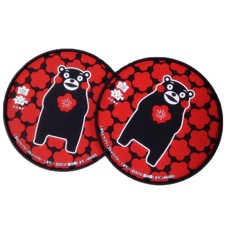 customized design Custom Logo wholesalesilicone cup pad rubber soft pvc silicone cup coaster