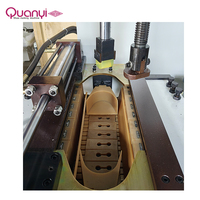 Machine automatique hydraulique QUANYI pour l'assemblage de semelles latérales de chaussures, capacité 80-120 paires/heure, avec positionnement mural universel et commande PLC