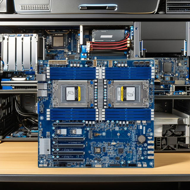 New Gigabyte MZ72-HB0/2 Dual-Way EATX Server Motherboard Supports AMD EPYC 7003 CPU DDR4 Memory 256GB Capacity Integrated SATA