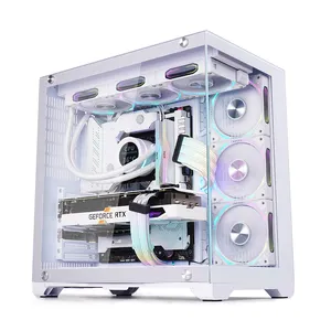 畅销顶级品质ATX超宽车身空间服务器机箱7槽扩展双面钢化玻璃电脑机箱
