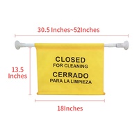 Drapeau de sécurité jaune personnalisé, impression de signalisation de danger, panneau d'avertissement de sécurité suspendu pour porte