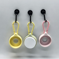 Mini pot en aluminium rechargeable avec manchon en silicone et porte-clés – Contenant de voyage personnalisé pour baume à lèvres et parfum solide – Vente en gros