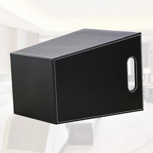 Thiết kế mới khách sạn phòng tắm sang trọng vuông grey PU Faux Leather chất thải <span class=keywords><strong>bin</strong></span> - Product Image 4