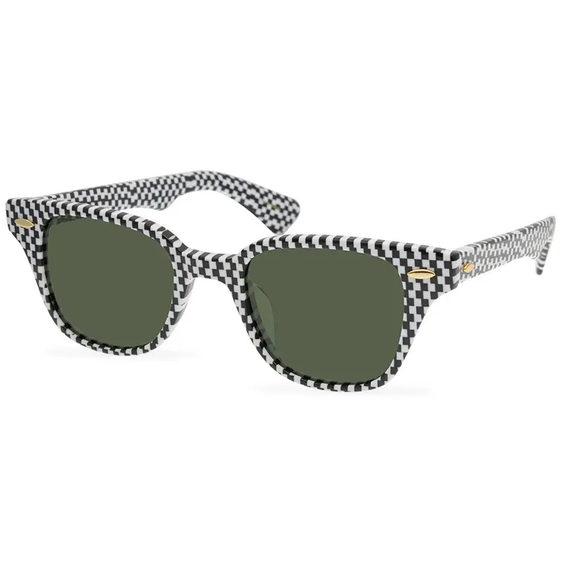 Kingseven-lunettes de soleil polarisées noires et blanches, nouveaux produits uniques à grille rouge et blanc, printemps 2022