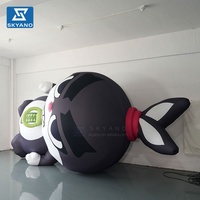 Publicité gonflable lapin de Pâques décoration diable dessin animé lapin modèle de lapin gonflable