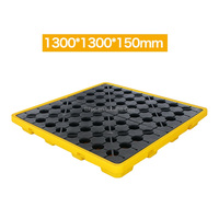 Nouvelle Arrivée Palette anti-déversement empilable à 4 fûts en PEHD résistante aux produits chimiques pour le stockage en entrepôt