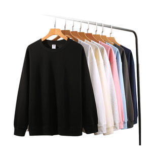 OEM Wholesale Blank <b>Plain</b> Premium 100%Cotton Man's Long Sleeve <b>T</b>-<b>Shirt</b> Tees Custom Brand Printing <b>Oversized</b> O-Neck <b>T</b> <b>Shirt</b> - Product Image 1