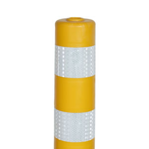 Commercio all'ingrosso della fabbrica PE PU PVC di plastica arancione giallo strada di avvertimento riflettente post delineatore del traffico - Product Image 4