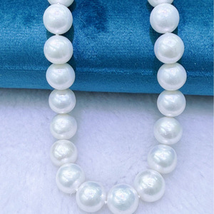 Collar de Perlas de Agua Dulce Redondas de 9-11 mm, Estilo Lujoso y Ligero de Zhuji, con Ligeros Imperfecciones, Estilo Edison, para Madre, Chic y Elegante - Product Image 4