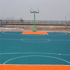 FIBA certificado 2019 impermeable deportes al aire libre suelo Material barato al aire libre 3x3 cancha de baloncesto suelo 18m x 14m - Product Image 4