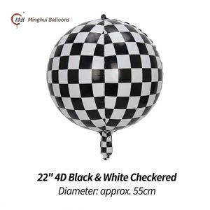 Palloncino in Alluminio Rotondo 4D da 22 Pollici, Multi-Pattern, Disco, Unicorno Stampato, Palloncino Sferico Mylar 4D per Feste <span class=keywords><strong>di</strong></span> Compleanno e Capodanno - Product Image 4
