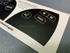 Nouveaux autocollants de réparation pour boutons de volant de voiture noir mat, pour réparer les boutons cassés sur Lexus ES350 2007-2012, pour corriger les boutons disgracieux - Product Image 4